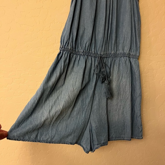 Mossimo Supply Co. Lightweight Denim-like Shorts Romper - Picture 7 of 14